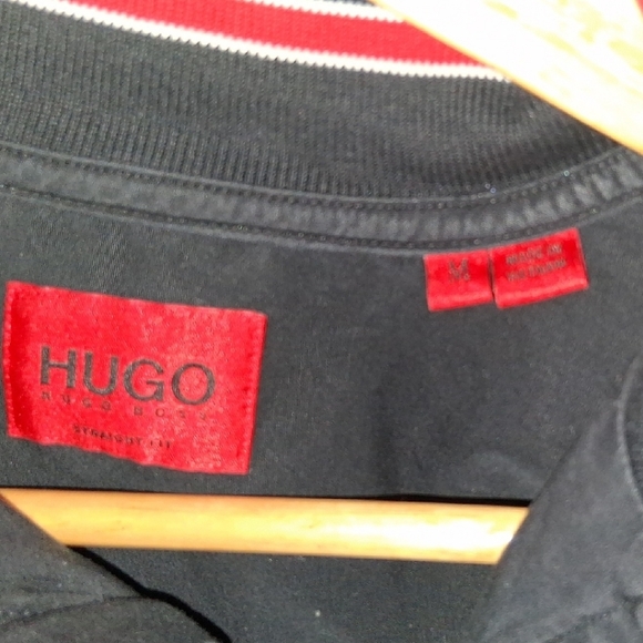 Hugo Boss Navy Blue Bomber Jacket with Red Trim - Picture 4 of 4